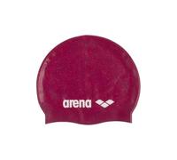 Arena Cuffia da nuoto classica unisex in silicone riciclato, per donne e uomini, per allenamento intensivo e corsa, comoda cuffia da nuoto con capelli lunghi, rubino/multicolore