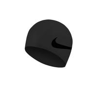 Cuffia da bagno nike swim con logo swoosh 3d nera