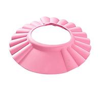 Cuffia Da Bagno Per Bambini Protezione Per Occhi E Orecchie Cuffia Doccia Regolabile Antiscivolo in Silicone Morbido Accessorio Da Bagno (Rosa)