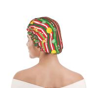 Cuffia da Bagno per Donna Christmas Red Green Sweet Candy Cane Cuffia