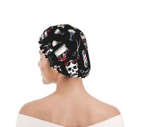 Cuffia da Bagno per Donna Cool Funny Skull Tools Vintage Barber Shop
