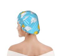 Cuffia da Bagno per Donna Hippie Boho Style Sun Art Cuffia Doccia per Casa