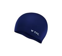 TYR Latest Designed Long Swim, Keeps Hair Clean with Ear Protector,Waterproof Silicone Swimming cap for Adult, Woman And Men (Navy), Cuffia da Nuoto Senza Pieghe (Blu Unisex, Multicolore, Misura Unica