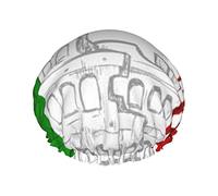 Cuffia da con bandiera italiana del Colosseo romano Cuffia da per donna Cuffia da impermeabile a doppio strato, riutilizzabile.
