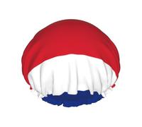Cuffia da doccia a doppio strato con bandiera del Costa Rica, impermeabile e resistente, protegge i capelli durante il bagno, bellezza