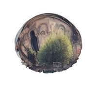 Cuffia da doccia a doppio strato da donna, riutilizzabile, elastica, da bagno, per chiesa armena, impermeabile, da donna, per spa, salone, doccia