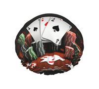 Cuffia da doccia a doppio strato da donna, riutilizzabile, elastica, da bagno, torneo di poker, impermeabile, da donna, per spa, salone, doccia