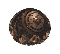 Cuffia da doccia a doppio strato per donne, riutilizzabile cuffia da bagno elastica Steampunk ingranaggi meccanici tappi per capelli impermeabili da donna spa salone doccia cappelli per capelli