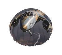 Cuffia da doccia a doppio strato per le donne, riutilizzabile cuffia da bagno elastica da bagno US Army Aereo tappi per capelli impermeabili da donna Spa Salon Shower Hat Caps