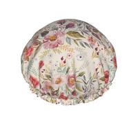 Cuffia da doccia a forma di foglia di fiore per uomo da donna riutilizzabile impermeabile lunga spessa cura dei capelli corti per bambini bagno