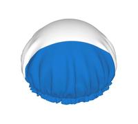 Cuffia da doccia con bandiera della Sierra Leone L con tessuto impermeabile a doppio strato, adatta per il bagno e la cura della pelle