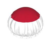 Cuffia da doccia con bandiera giapponese per uomo berretto da donna riutilizzabile impermeabile lunga spessa cura dei capelli corti bambini bagno