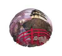 Cuffia da doccia con fiori di ciliegio per uomo cuffia da donna riutilizzabile impermeabile lunga spessa cura dei capelli corti bambini bagno