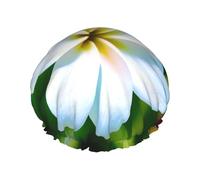 Cuffia da doccia con fiori hawaiani, impermeabile, riutilizzabile, per donne e donne
