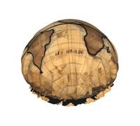 Cuffia da doccia con mappa antica del mondo, per donne e uomini, riutilizzabile, leggera, morbida, con fascia elastica