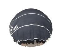 Cuffia da doccia con stampa a ciabatta e popcorn - Doppio strato, traspirante, cinturino elastico regolabile, durevole