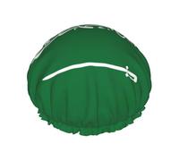 Cuffia da doccia con stampa bandiera dell'Arabia Saudita, cuffia da doccia foderata per donne riutilizzabile, cuffia da bagno impermeabile a doppio strato