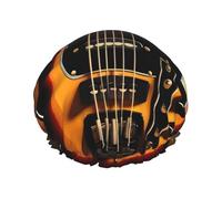 Cuffia da doccia con stampa di chitarra strumentale, cuffia da bagno a doppio strato con fodera elastica, ideale per casa, spa, hotel e viaggi