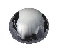 Cuffia da doccia con stampa di pinguino, cuffie da doccia per capelli lunghi da donna, cuffia da doccia impermeabile a doppio strato