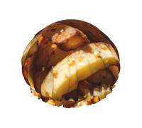 Cuffia da doccia con stampa fast food, cuffia da doccia foderata per le donne riutilizzabile, cuffia da bagno impermeabile a doppio strato