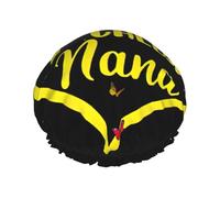 Cuffia da doccia con stampa girasole Blessed To Be Called Nana, cuffia da doccia foderata da donna riutilizzabile, cuffia da bagno impermeabile a doppio strato