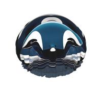 Cuffia da doccia con stampa orca killer whale, cuffia da doccia da donna, riutilizzabile, impermeabile, ad asciugatura rapida