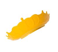 Cuffia da doccia con visiera protettiva in silicone regolabile, sicura, per neonati e bambini (corona gialla, taglia unica)