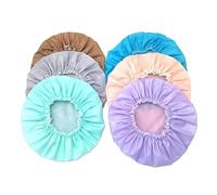 Cuffia da doccia da donna, confezione da 6, riutilizzabili, impermeabili, con doppio strato, protezioni elastiche per capelli per fare il bagno e il nuoto (colori assortiti)