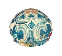 Cuffia da doccia da donna di bel colore, riutilizzabile e impermeabile, per fare il bagno, la cura della pelle e la casa