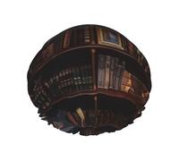 Cuffia da doccia da donna, impermeabile, riutilizzabile, per libri, copertura elastica per capelli, per bagno, spa, viaggi e uso quotidiano