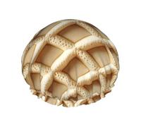 Cuffia da doccia da donna, riutilizzabile, con doppio motivo a nido d'ape, per doccia, con corda elastica e fodera in PEVA