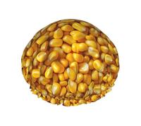 Cuffia da doccia da donna, riutilizzabile, con doppio strato di grani di mais, per doccia, con corda elastica e fodera in PEVA