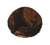 Cuffia da doccia elastica impermeabile a doppio strato, riutilizzabile, per contenitore in legno di quercia da vino