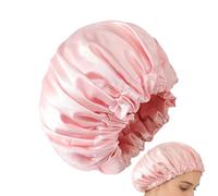 Cuffia da doccia grande, a 2 strati, impermeabile, elastica, protezione per capelli, per donne, amici, colleghi, spa, casa, salone