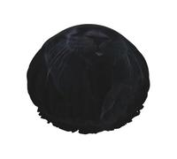 Cuffia da doccia impermeabile con elastico, cuffia da doccia riutilizzabile a doppio strato per donna,Pantera dagli occhi azzurri