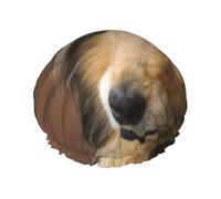 Cuffia da doccia impermeabile elastica a doppio strato, riutilizzabile, per cani di razza Rough Collie, Lassie, cani grandi e soffici, animali domestici