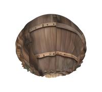 Cuffia da doccia in legno con stampa rustica, riutilizzabile, a doppio strato, mantiene i capelli asciutti, si adatta a tutte le teste