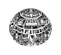 Cuffia da doccia leggera con calendario Maya, stampa fine del mondo, per donne e uomini, cappello morbido e cuffia per capelli da bagno