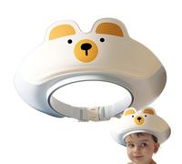 Cuffia da doccia per bambini, cappello impermeabile con visiera per shampoo, 8,15 x 21,6 cm, regolabile, pieghevole, morbida protezione per testa, occhi, orecchie, bambini e (multicolore)
