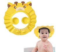 Cuffia da doccia per bambini, con visiera regolabile, protegge gli occhi, le orecchie, il viso, la doccia, il lavaggio dei capelli, lo shampoo e le orecchie, impermeabile, per neonati e bambini