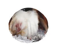 Cuffia da doccia per cavia per donna Cuffia da bagno per doccia impermeabile riutilizzabile Doppio strato Cuffia da bagno per doccia elastica con morbida e confortevole fodera in Peva Cuffia per cap
