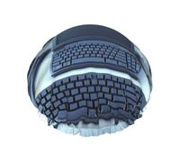 Cuffia da doccia per computer e internet, per donne e uomini, grande, riutilizzabile, a doppio strato, impermeabile, con fascia elastica, per tutte le acconciature, adatta ai viaggi