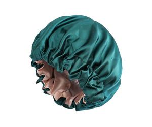 Cuffia da doccia per donna, cuffia da doccia a 2 strati, impermeabile elastica, grande cuffia da asciugamano, per lunghe, bagno, spa, casa, soggiorno, amici, colleghi