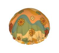 Cuffia da Doccia per Donna Groovy Cute Vintage Flower Cuffia Doccia per