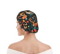 Cuffia da Doccia per Donna Magic Mushrooms Wild Animals Deer Cuffia da