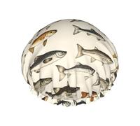 Cuffia da Doccia per Donna Realistic Style Fish Cuffia Doccia per Casa