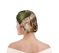 Cuffia da doccia per donne e uomini UK riutilizzabile impermeabile con elastico stampata Cani da pastore australiano Cani marroni australiani