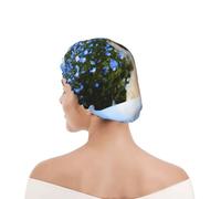 Cuffia da doccia per donne e uomini UK riutilizzabile impermeabile con elastico stampata Primo piano dello Shih Tzu
