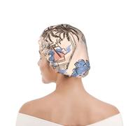 Cuffia da doccia per donne e uomini UK riutilizzabile impermeabile con elastico stampata Retro Belle Barche Palme