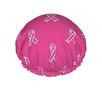 Cuffia da doccia per la Giornata mondiale contro l'AIDS Cuffia da bagno riutilizzabile Cappello da doccia elastico da bagno Morbido impermeabile per cappucci per capelli di tutte le lunghezze